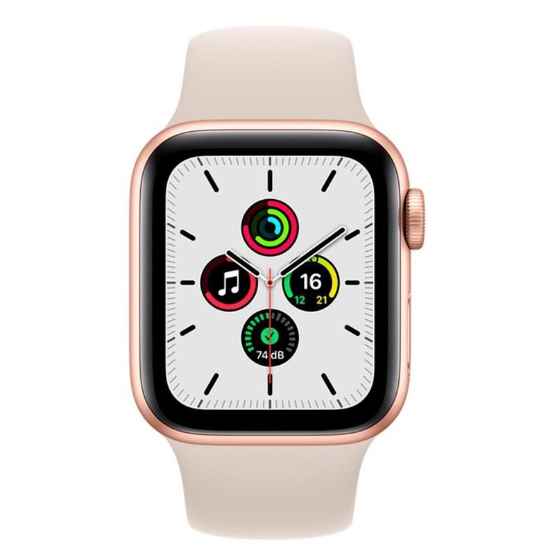 Apple Watch SE 40mm GPS, Case de Alumínio Dourado, Sport Band